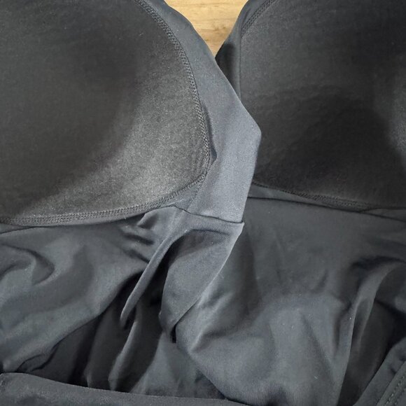 Summersalt One Piece Swimsuit Womens Size‎ 14 Black Solid V-Neck Beach SW-2093 - Picture 6 of 8